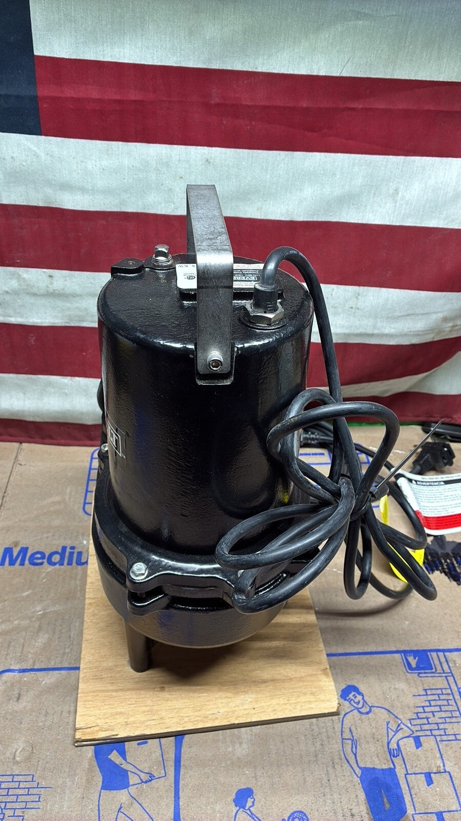 EVERBILT ESE50W-HD 1/2 HP 125GPM 115V Cast Iron submersible Sewage Ejector Pump