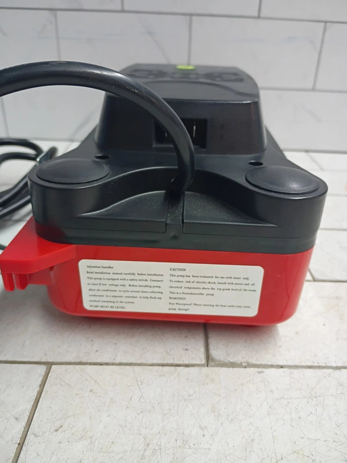 SIKELAN HVAC condensate pump model MD-TPF-15-115L DATE 2025 8-8 NO 108. OB