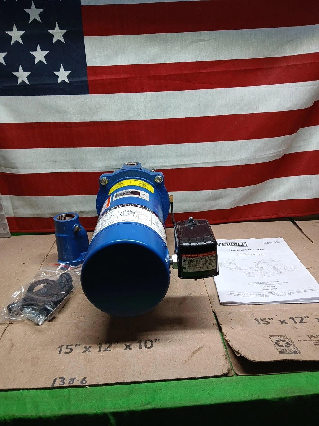 Everbilt 1 HP Professional Convertible Jet Pump. Read Description*PARTS ONLY*