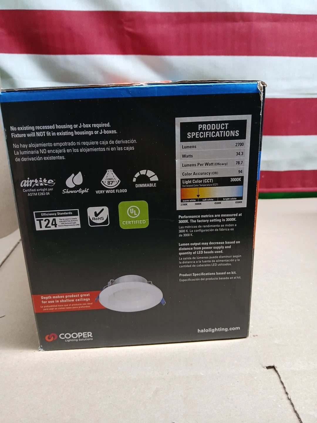 Halo QuickLink 4 in. Selectable CCT Direct Mount Canless LED Recessed Light