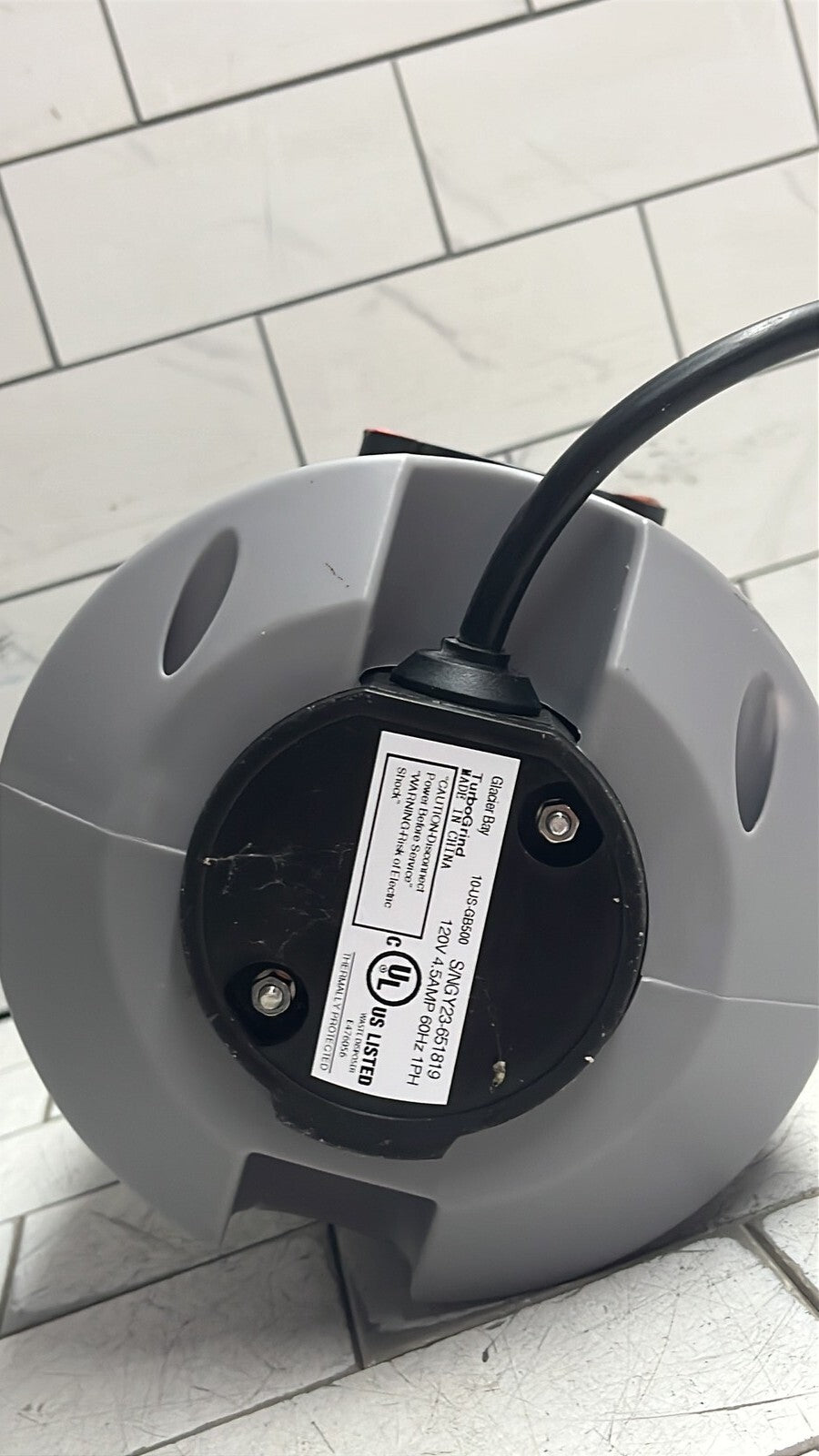 Glacier Bay GB500 Turbo Grind 1/2hp Garbage Disposal Open Box *Read description*