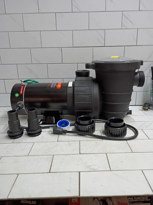 1.5HP Dual Speed Above Ground Pool Pump 110V 110GPM w/Strainer Basket OPEN BOX