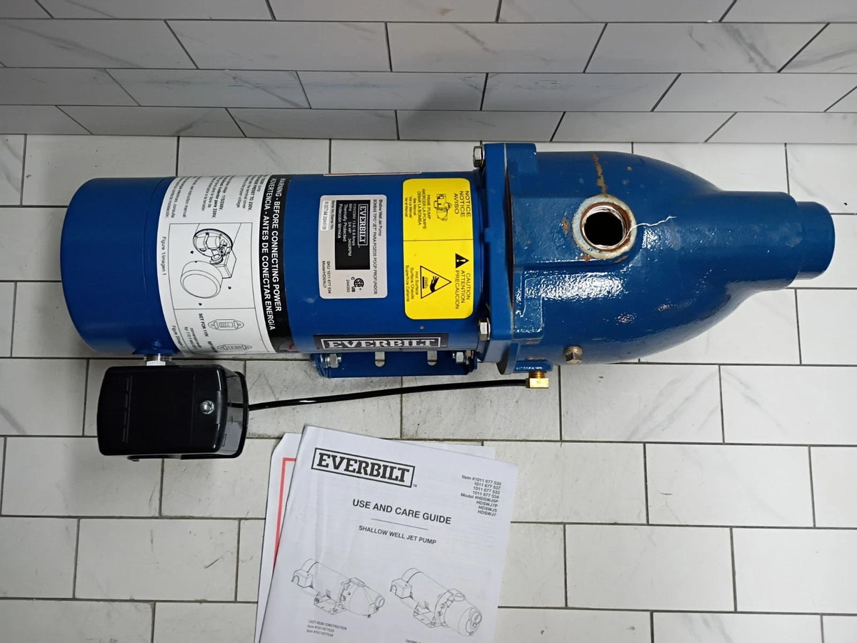 Everbilt HDSWJ7 3/4 HP Cast Iron Shallow Well Jet Pump *Parts Only*