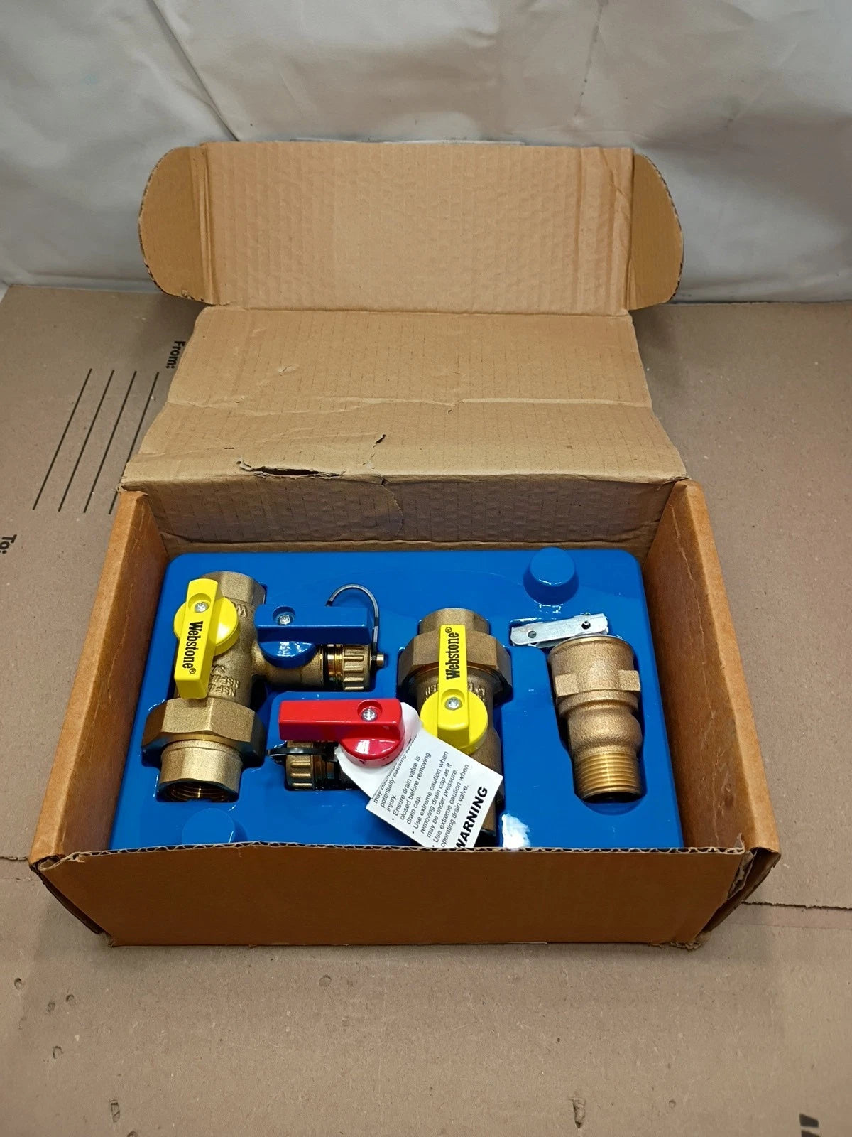Webstone 3/4 in. EXP Ultra-Compact Tankless Water Heater Service Valve 42443 OB