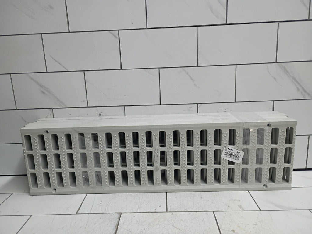 (4 PACK) NDS  5" x 20" Light Traffic Channel Grates (Light Gray)