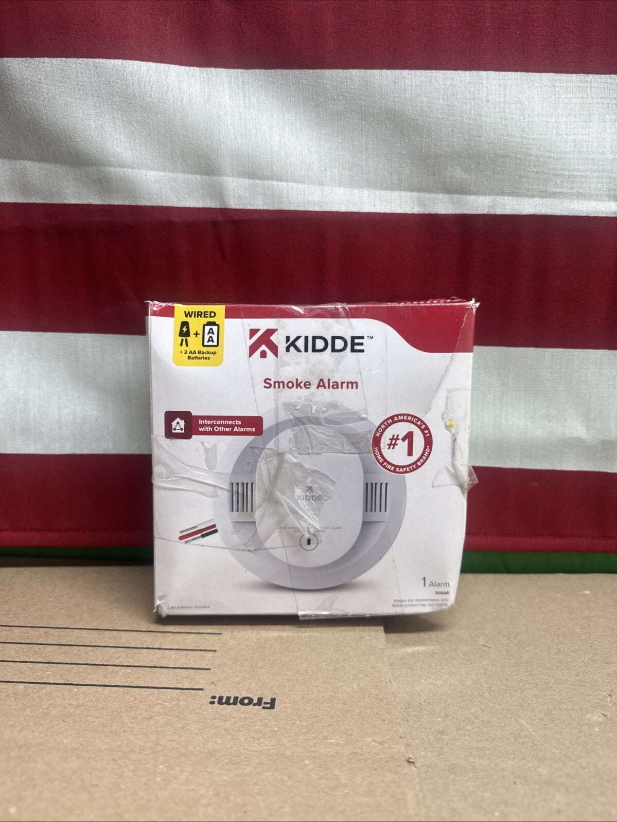 Kidde 20SAR Hardwired + AA Battery Backup Interconnected Smoke Detector