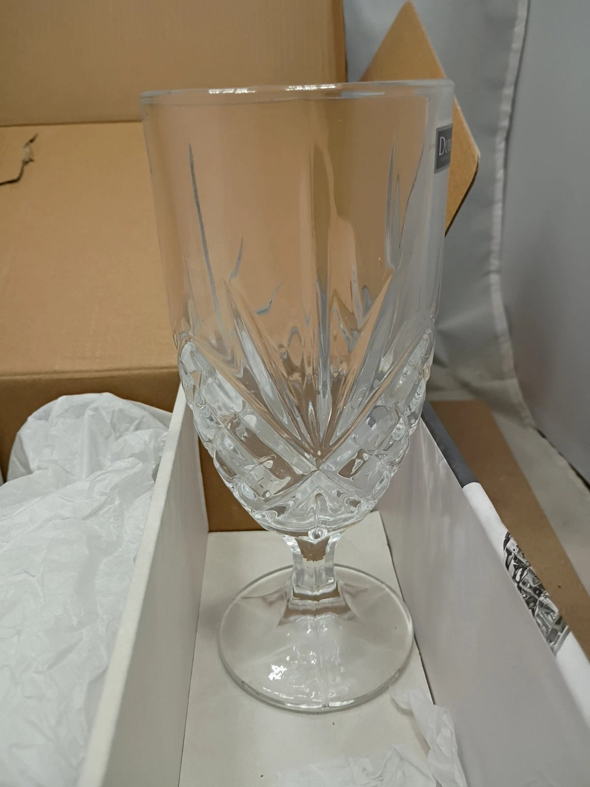 Set Of 4 Shannon Crystal Dublin 16oz Water Goblets Stemmed Beverage Glasses
