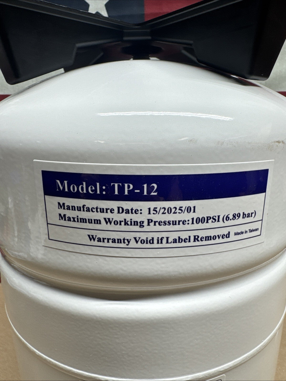 Reverse Osmosis Water Storage Tank TP-12  1/4" NPT Connection 7205326 |