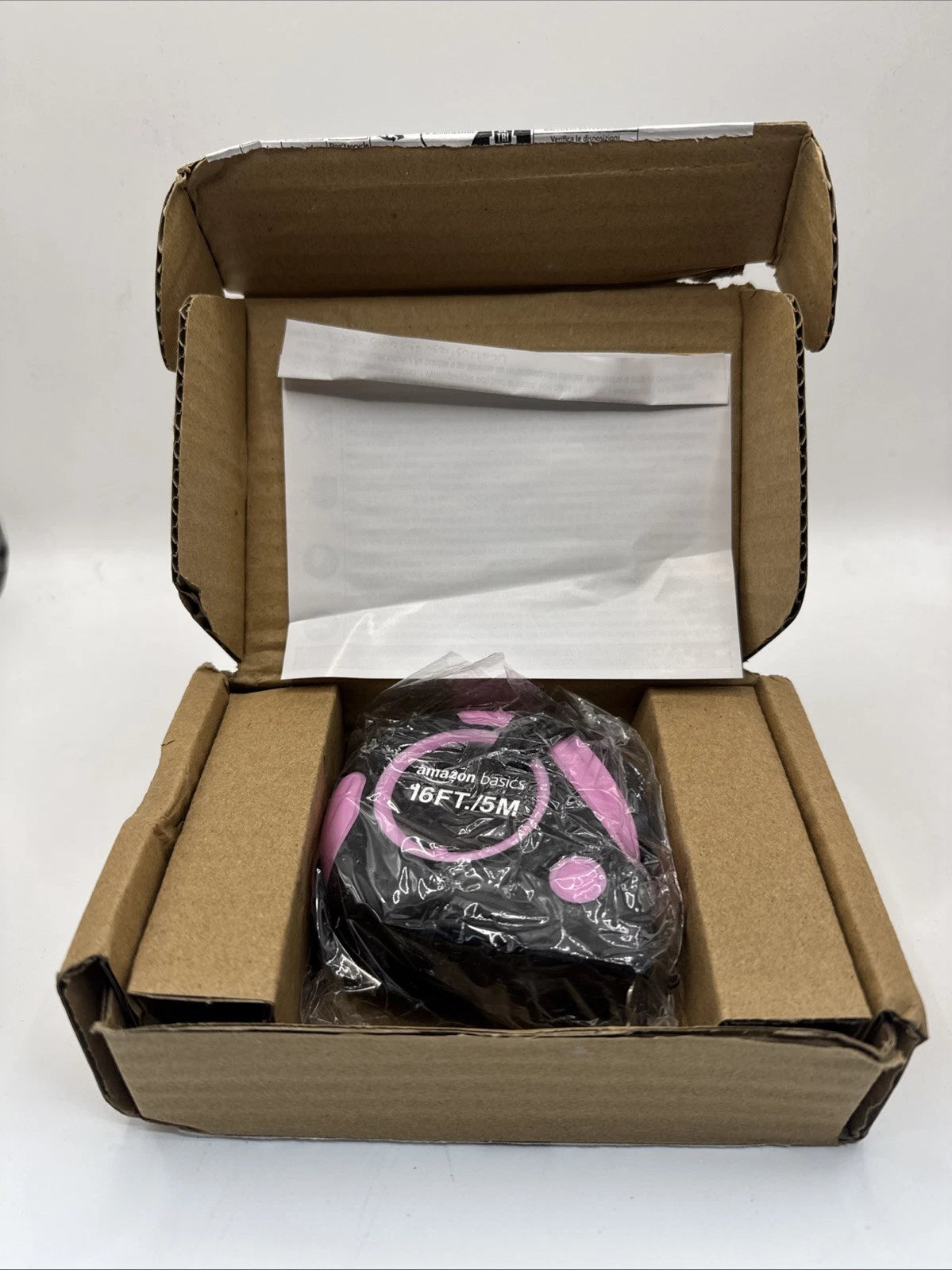 Retractable Tape Measure with Push Button, Easy to Use, 16 Feet, Pink