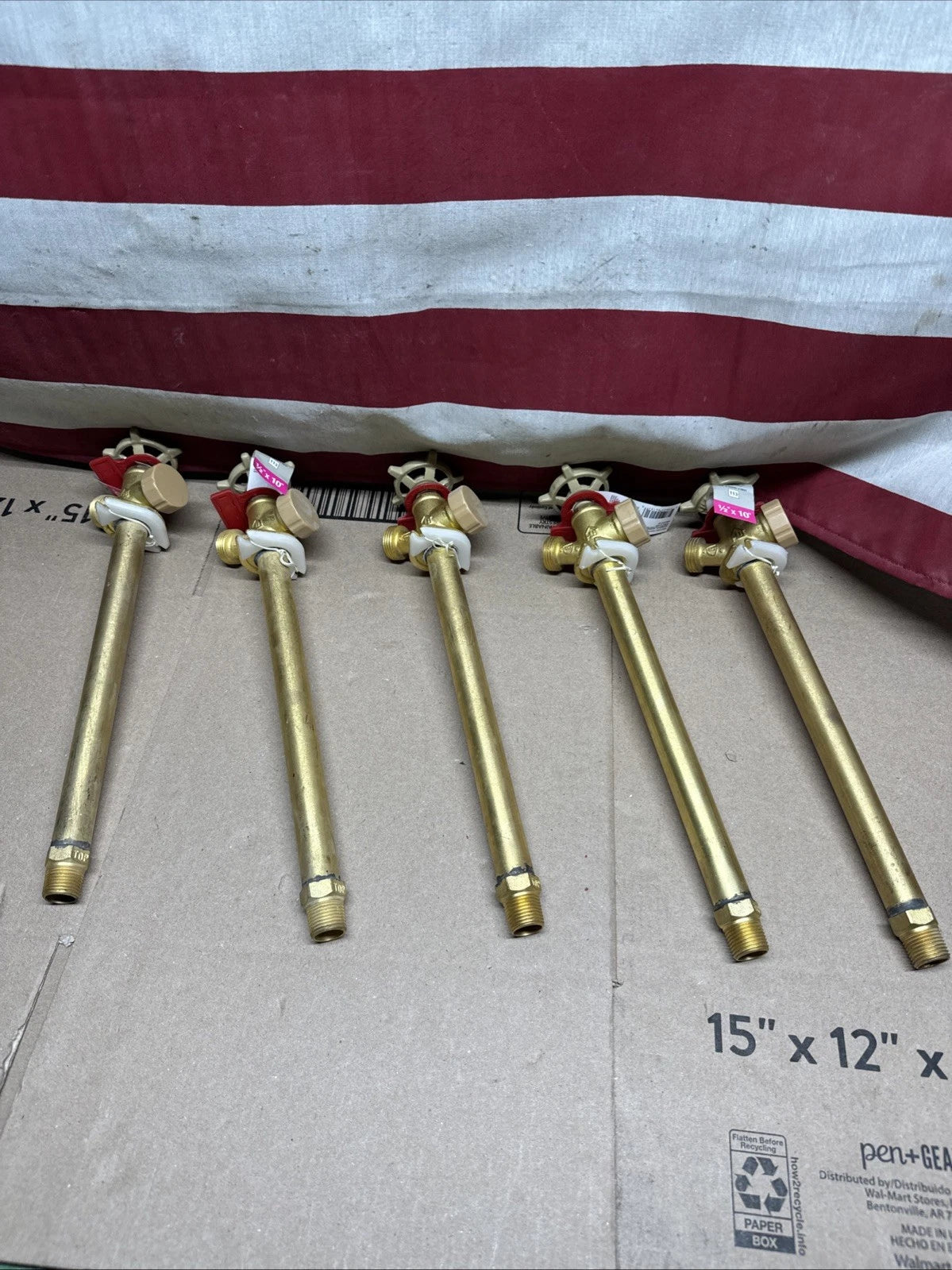 5PK EVERBILT 1/2 in x 10in. Anti-Siphon Sillcock Valve - Brass VFF-ASP-C17EB NEW