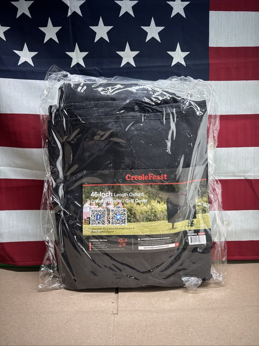 Creole Feast CR1001A Premium Oxford Grill Cover, Waterproof, Heavy-Duty