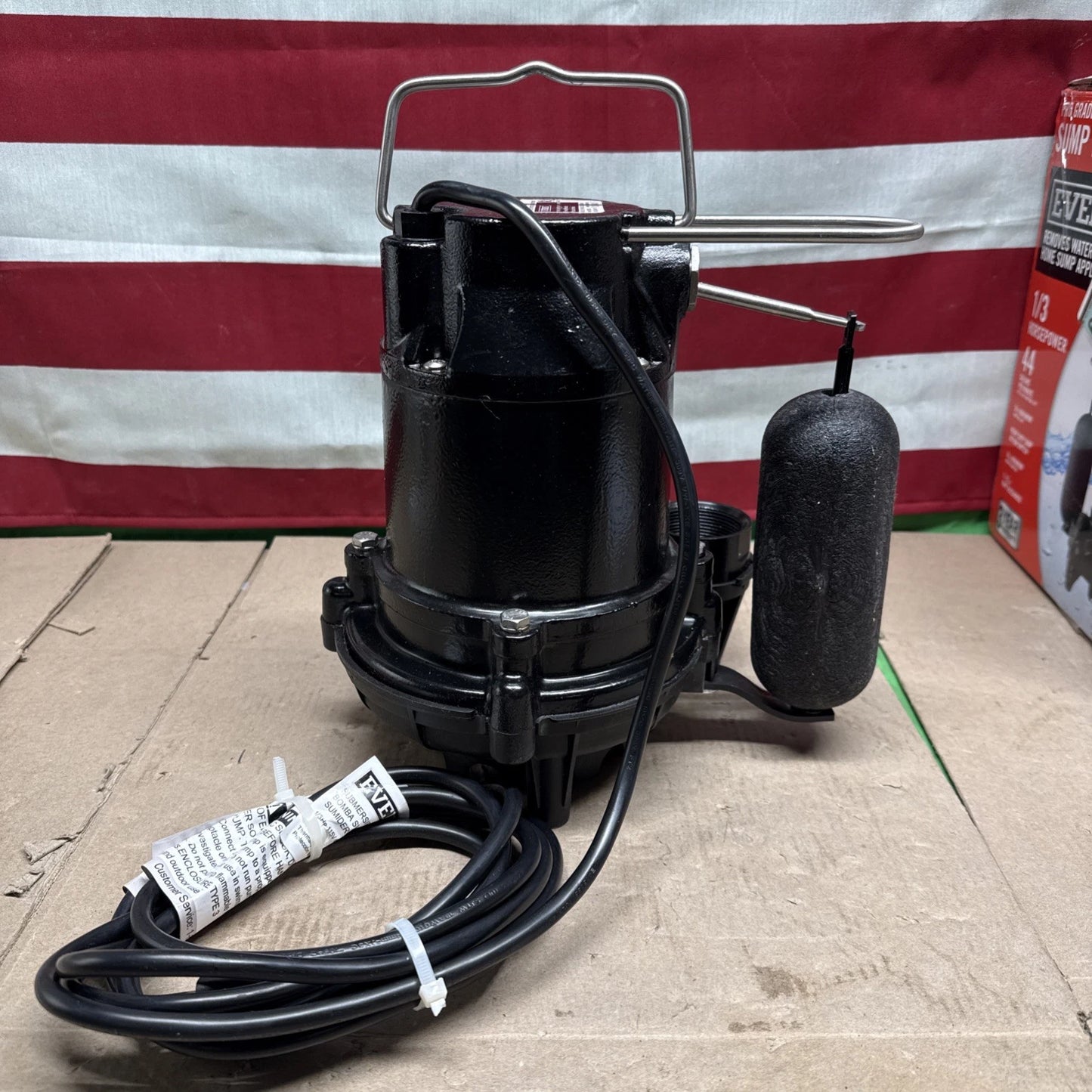 Everbilt 1/3 HP Cast Iron Submersible Sump Pump HDS30 NOB