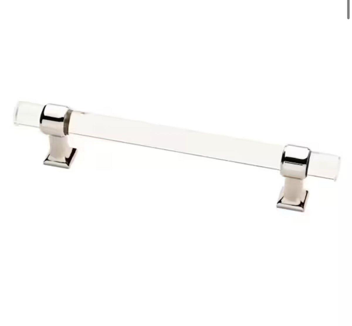 12-PACK Liberty 5-1/16 in Acrylic Polished Nickel & Clear Cabinet Drawer Pull...