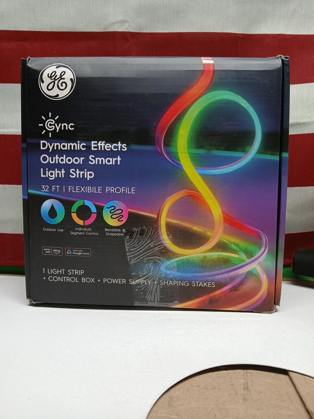 GE Household Lighting Dynamic Effects Outdoor Full Color Smart Light Strip