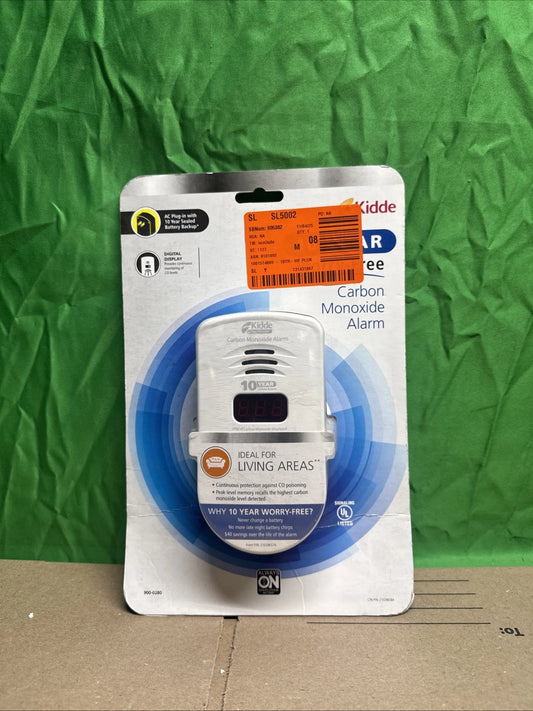 Kidde 10 Year Worry Free Plug-In Carbon Monoxide Alarm 900-0280-NEW