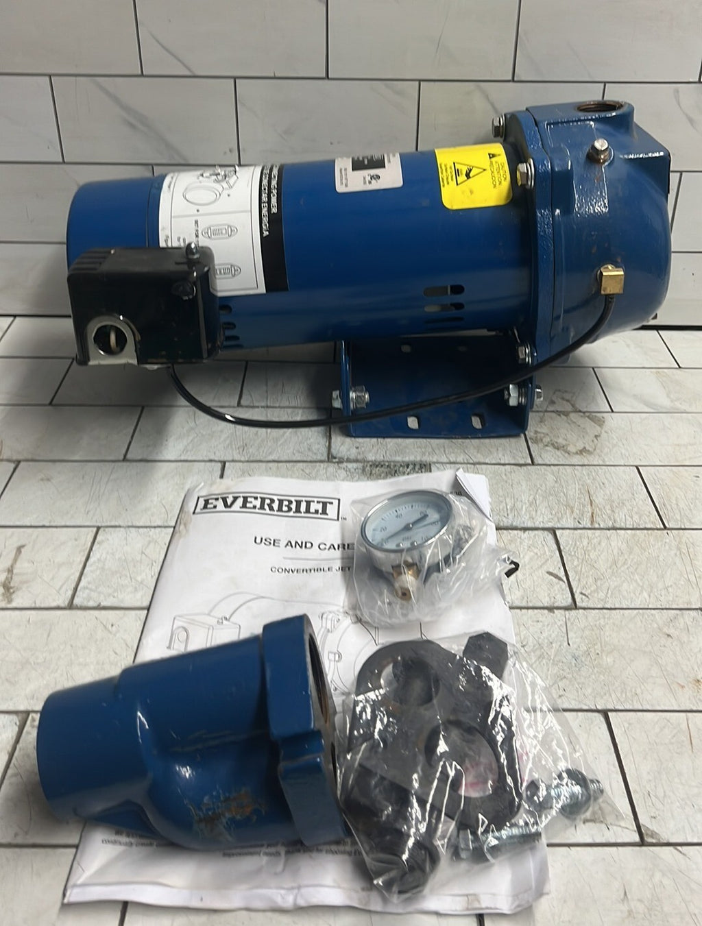 Everbilt HDCWJ10, 1 HP Professional Convertible Jet Pump PARTS ONLY