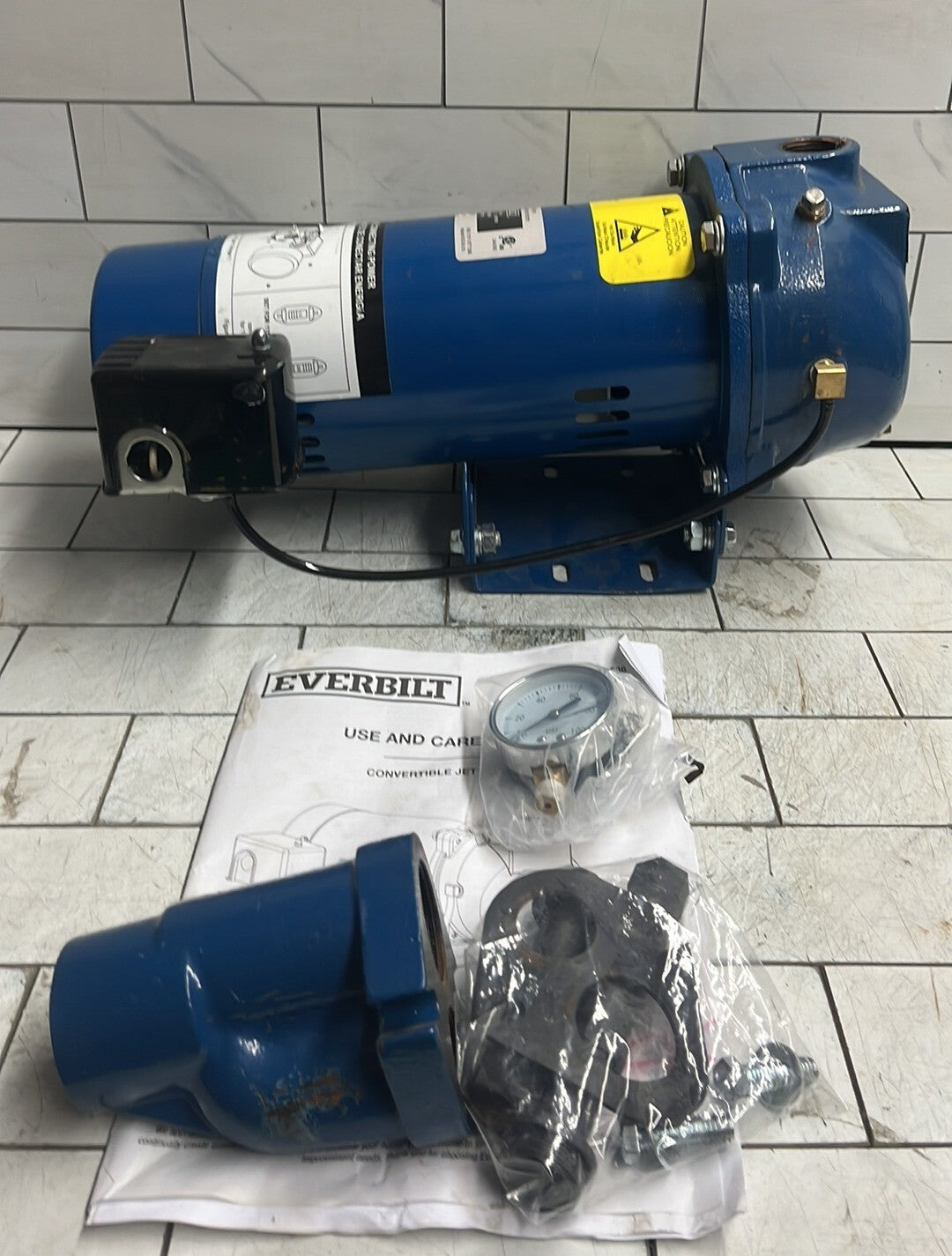 Everbilt HDCWJ10, 1 HP Professional Convertible Jet Pump PARTS ONLY