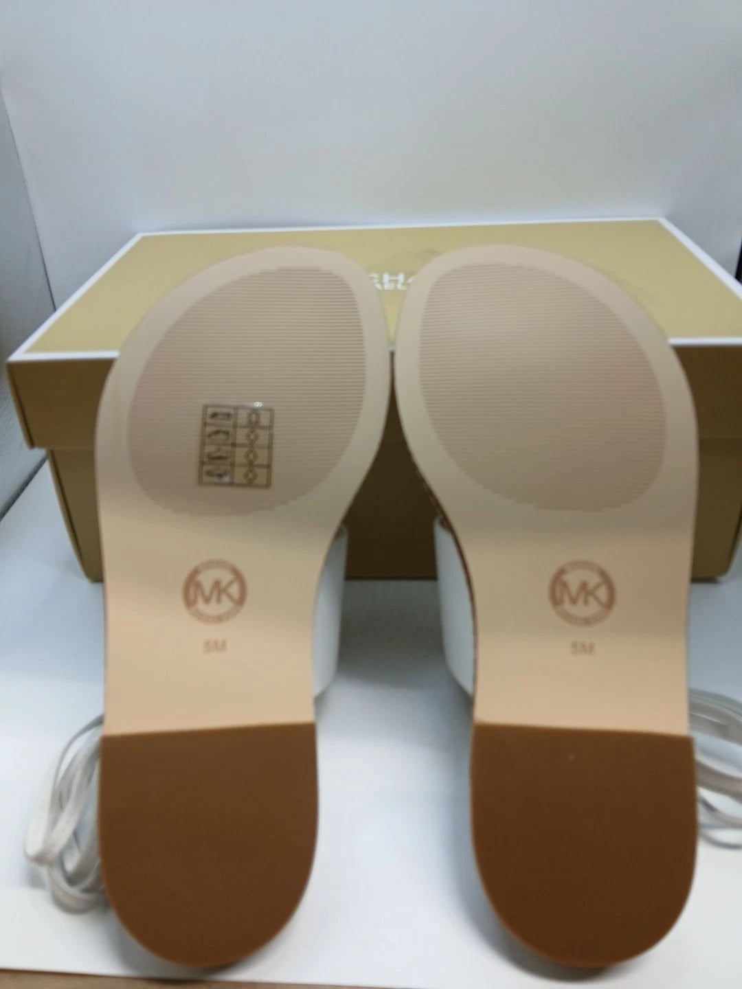 Michael Kors Marlon leather Optic White Womens size 5m