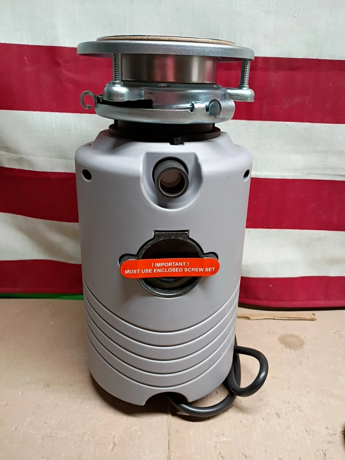Glacier Bay TurboGrind GB333 1/3 Hp Garbage Disposal with Power Cord OB