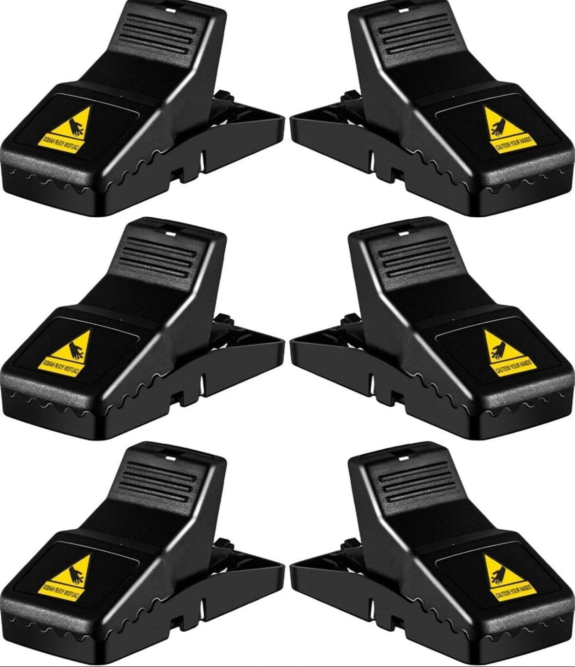 6 Feeke Rat Trap, Large Mouse Traps, Mouse Traps Indoor for Home, Instant Kill!