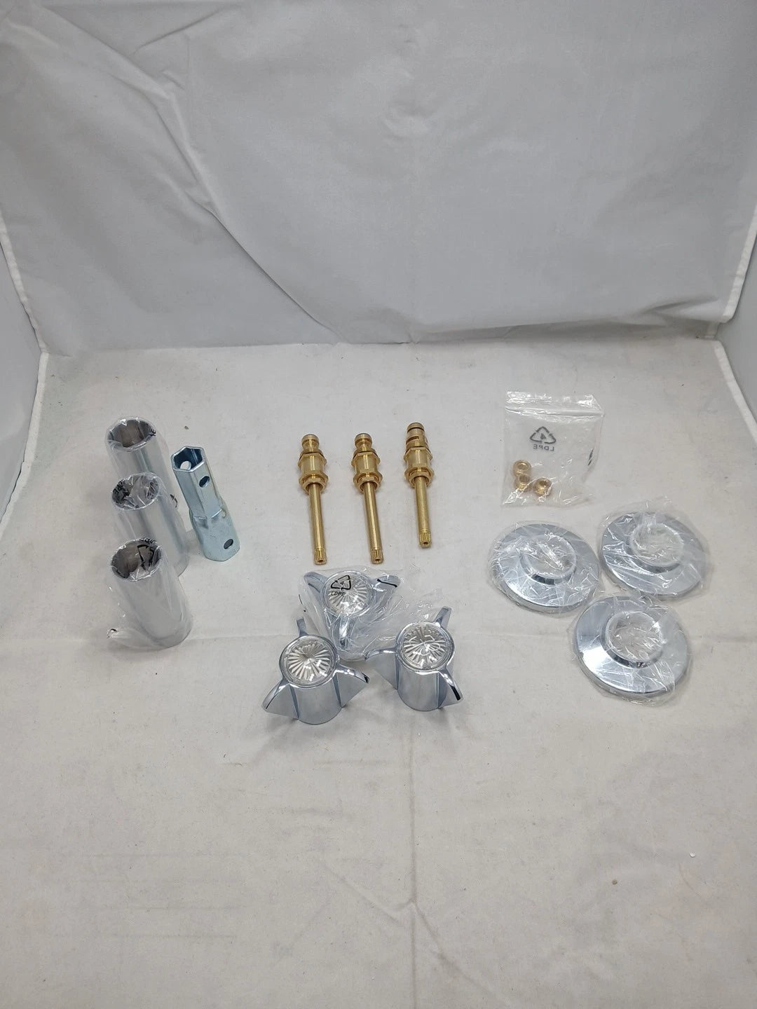 Danco 39620 Tub/Shower 3-Handle Remodeling Trim Kit in Chrome for Sayco