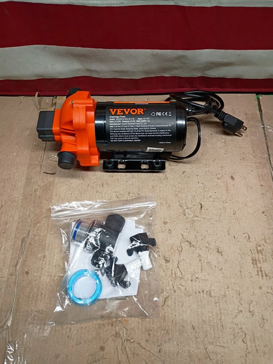 VEVOR NMDPA33-G33-45-110 WATER DIAPHRAGM PUMP, Open Box