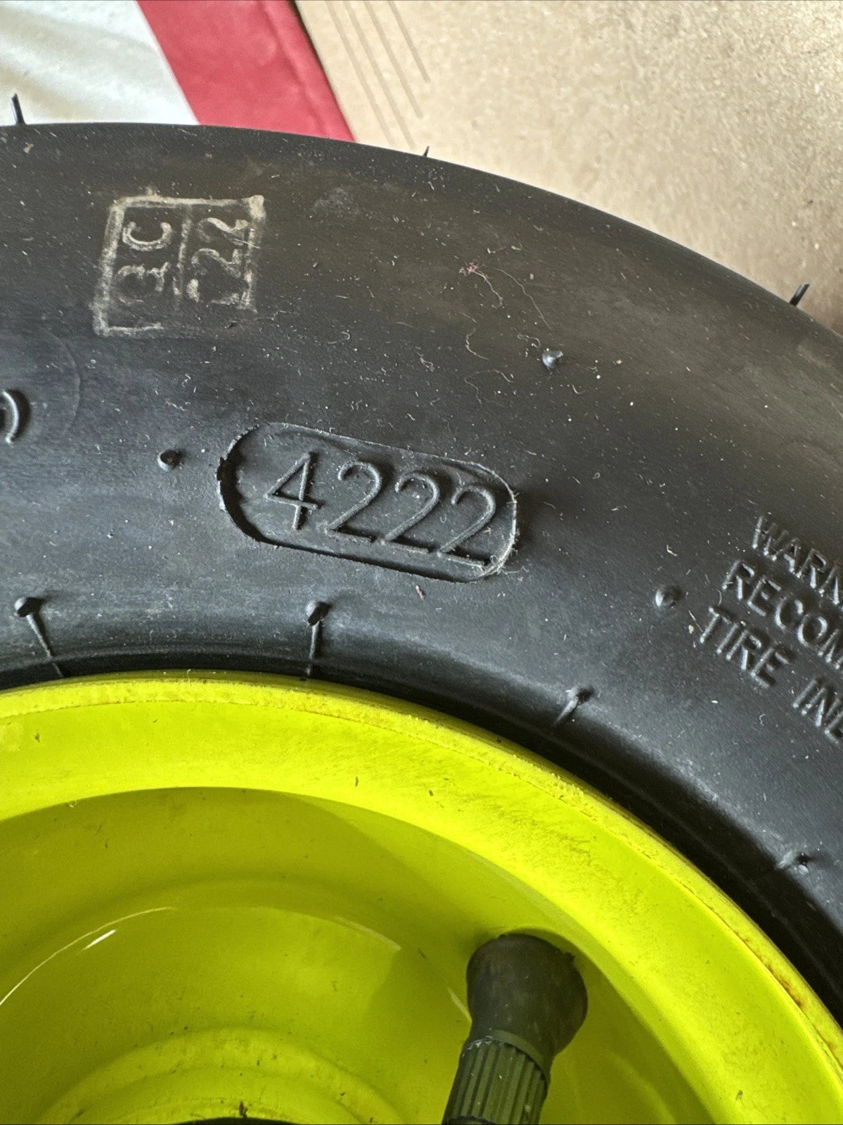 Front Wheel & Tire for Ryobi Z30Li 80v Zero Turn Mower