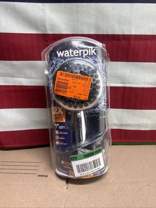 Waterpik PowerPulse 9-Spray Wall Mount Handheld Shower Head 1.8 GPM Chrome