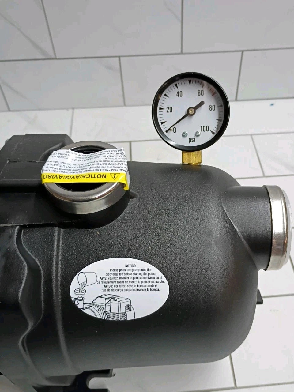 K2 Pumps WPS07503K Shallow Well Jet Pump 3/4 Hp Lead Free Thermoplastic NOB