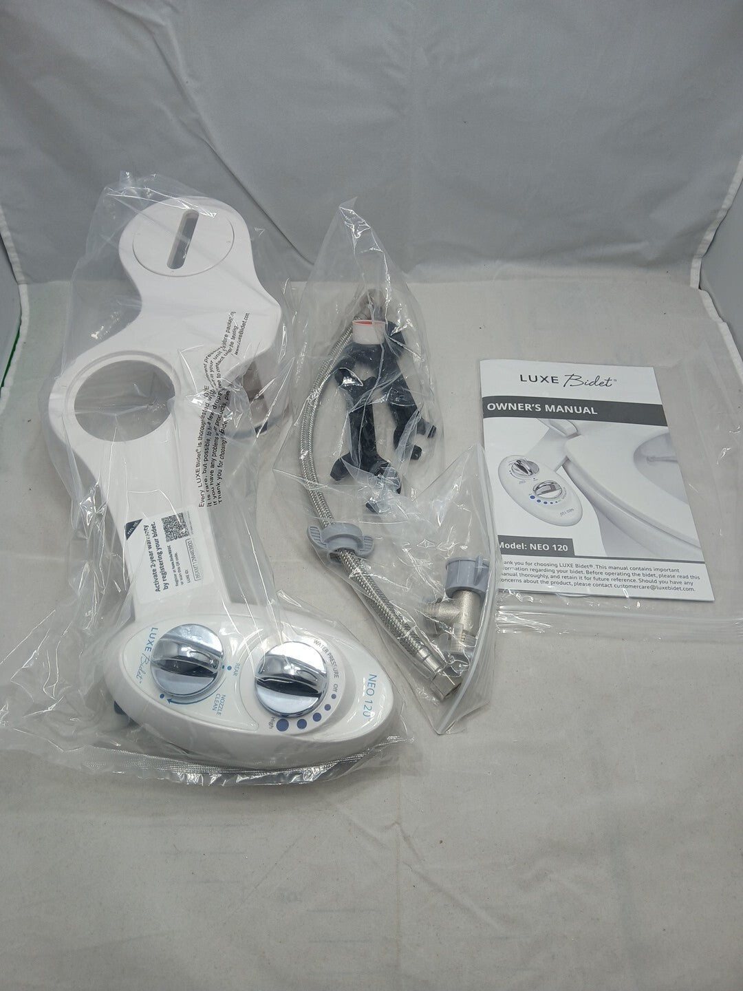 LUXE Bidet NEO 120 - Self-Cleaning Nozzle, Fresh Water Non-Electric Bidet