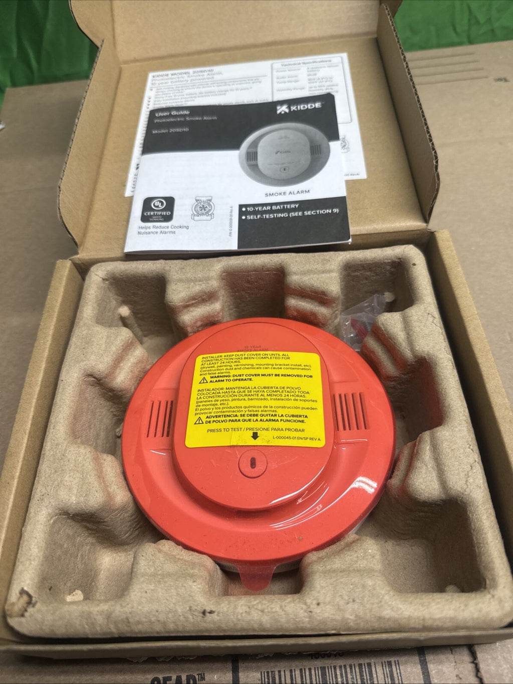 Kidde 10Yr Battery Smoke Detector W/LED Warning Light 1pk-Mdl:20SD10