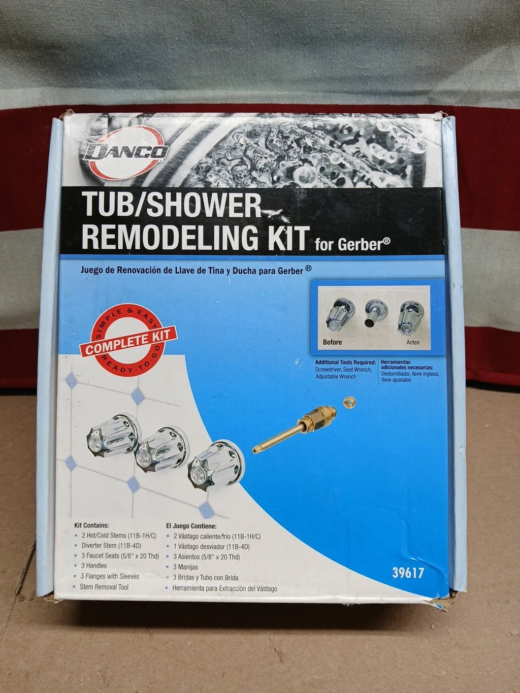 LOT OF 5 Danco Tub/Shower Remodeling Kit for Gerber - CHROME - 39617