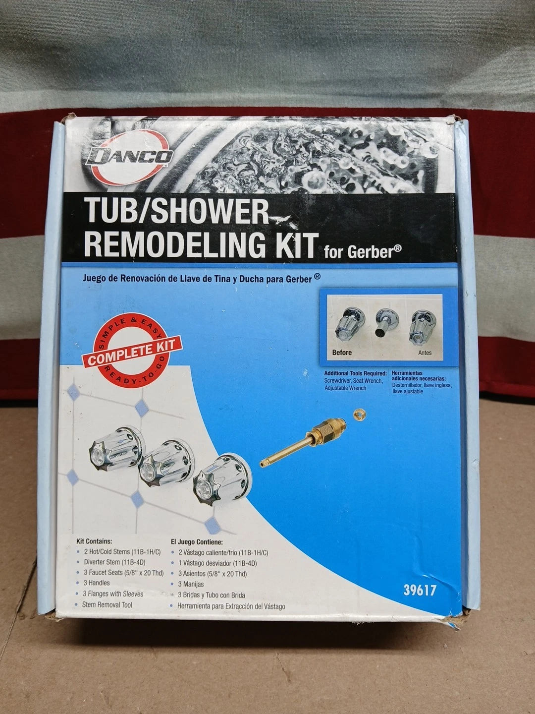 LOT OF 5 Danco Tub/Shower Remodeling Kit for Gerber - CHROME - 39617