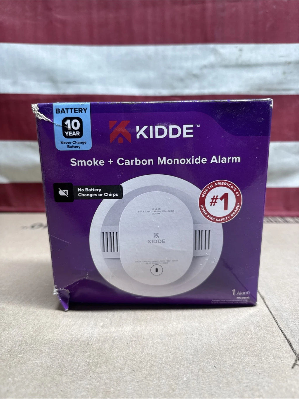 Kidde Smoke & Carbon Monoxide Detector 30CUA10, 10-Yr Battery