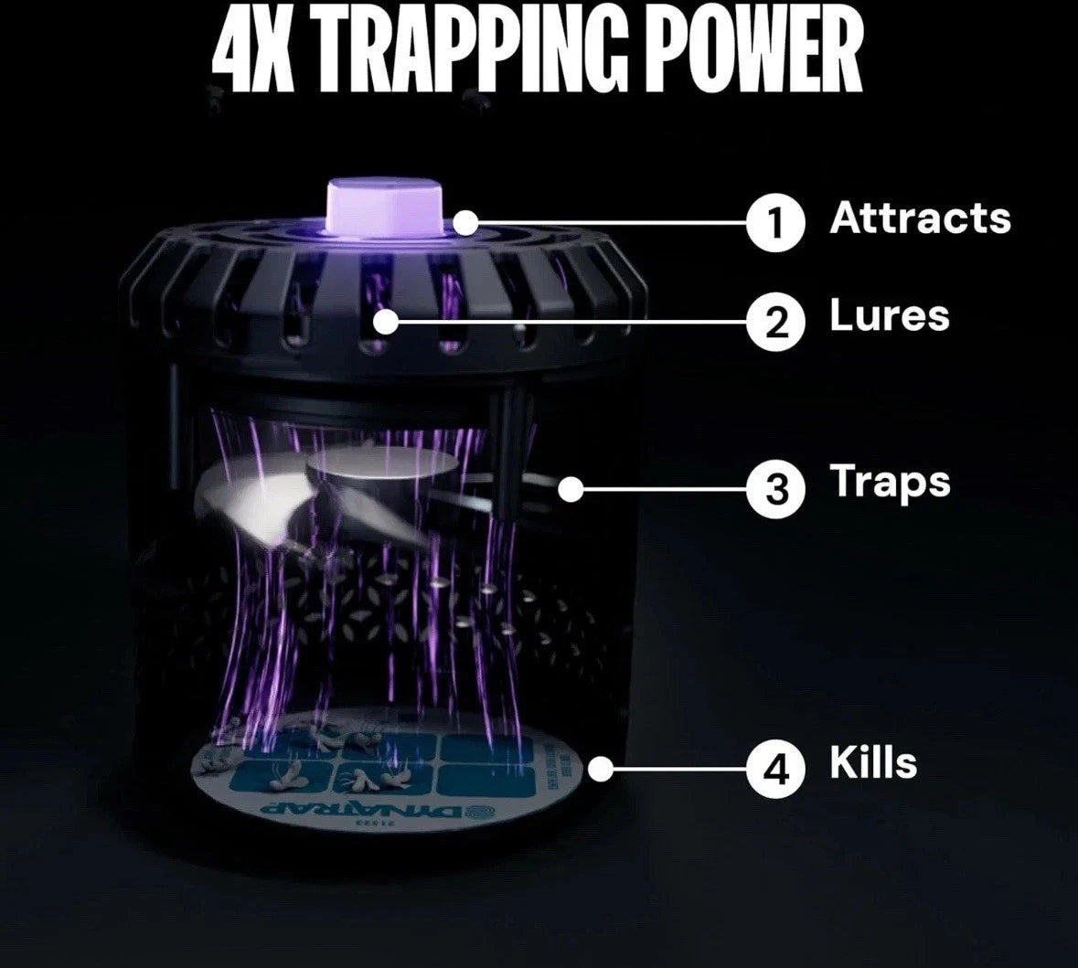 Dynatrap Indoor Electronic Insect Trap - Black