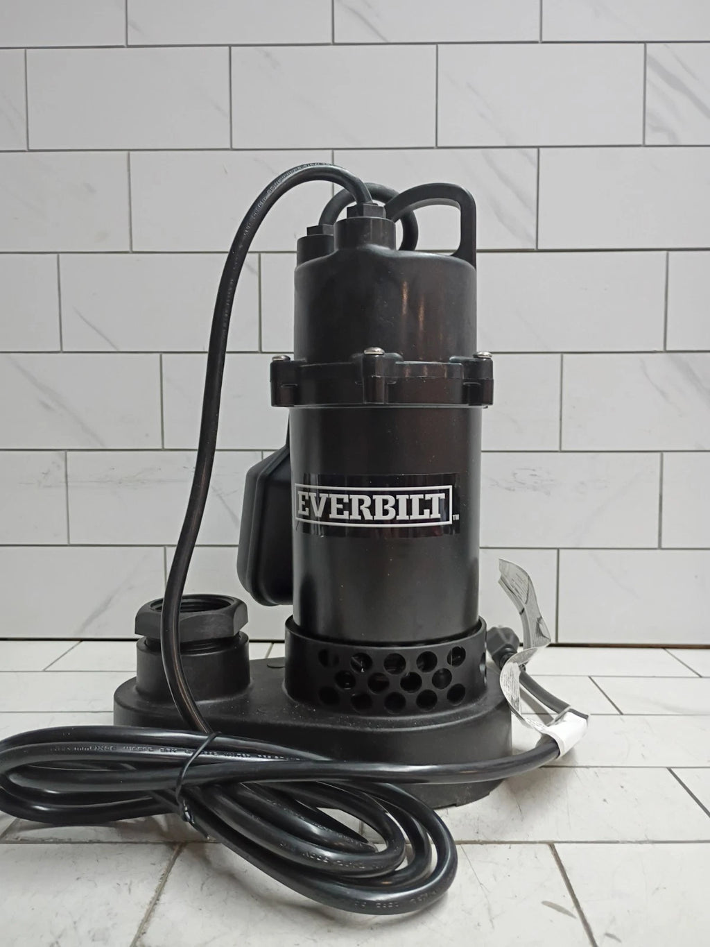 Everbilt HDSP50W 1/2 HP Submersible Aluminum Sump Pump with Tethered Switch, OB