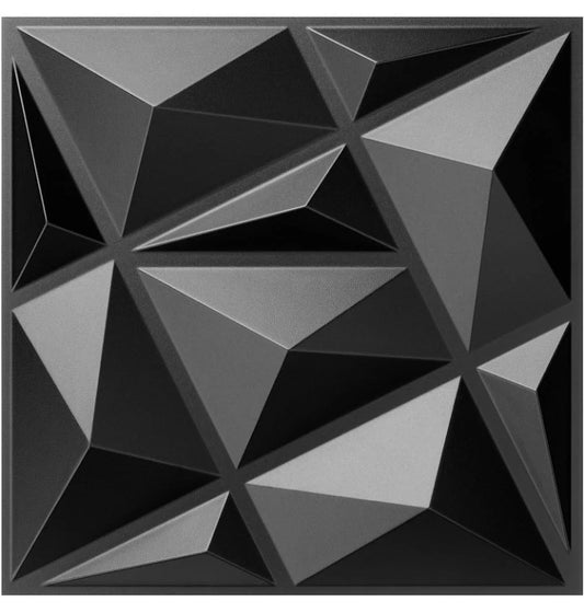 MIX3D 30 Pack 3D Wall Panels, Modern Diamond Textured Design for Interior