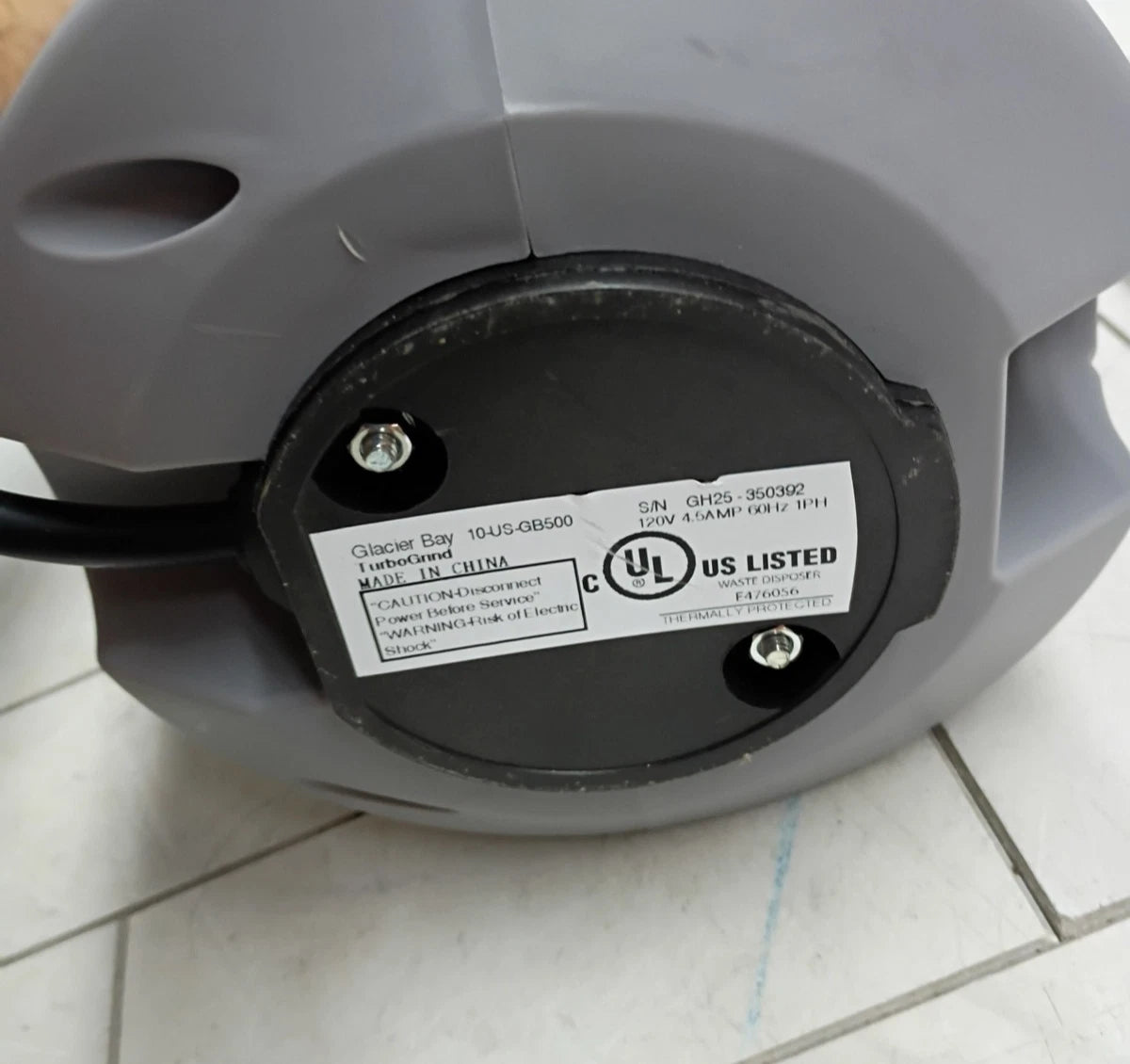 Glacier Bay GB500 Turbo Grind 1/2hp Garbage Disposal - Open Box