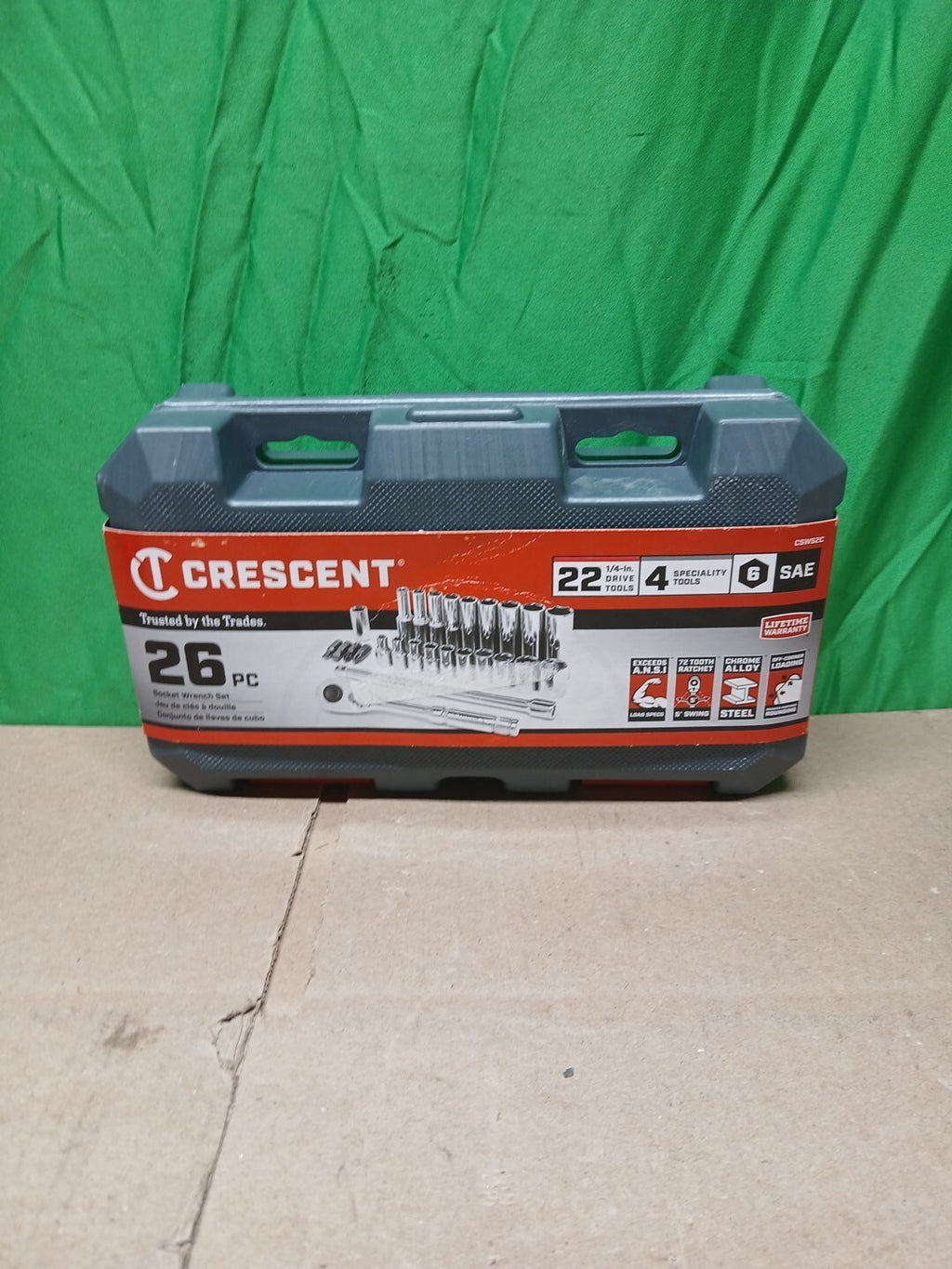 Crescent 1/4" Drive SAE Mechanic's Socket Set - 26 Piece