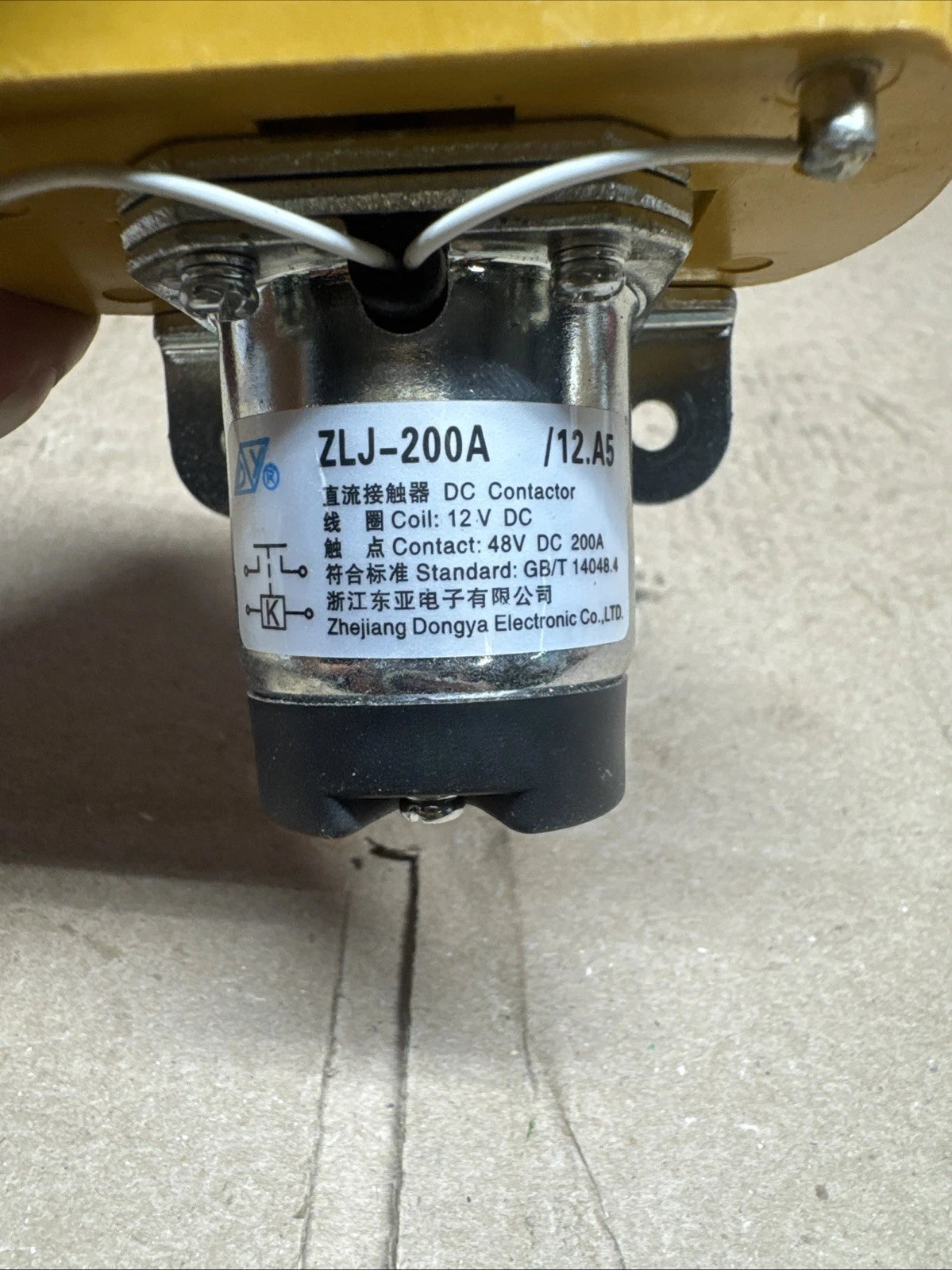 ZLJ-200A /12.A5 DC Contactor Main Relay for Ryobi Z42LI 42” 80v Riding Mowers