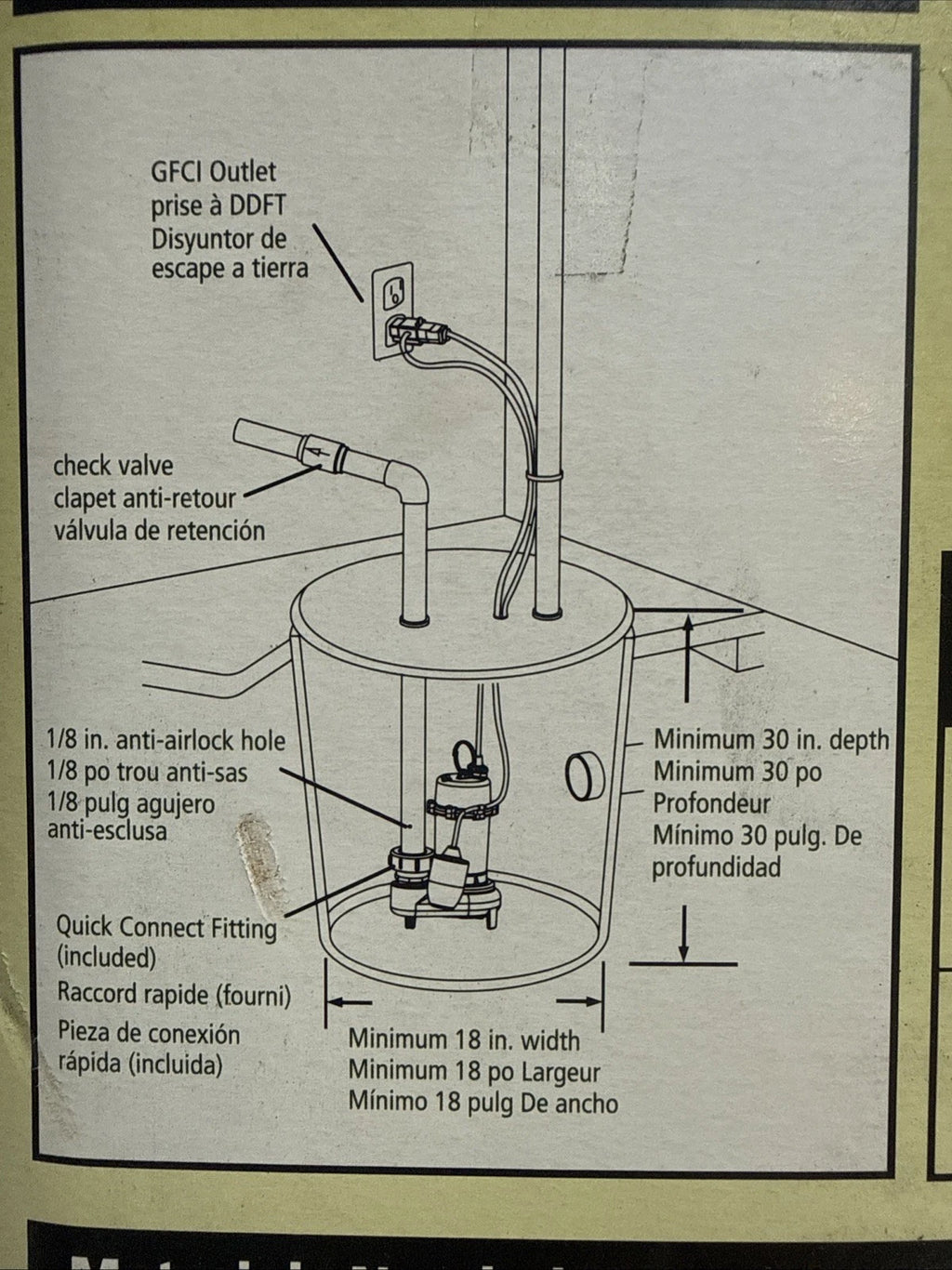 K2 Pumps 3/4HP Heavy-Duty Cast Iron Effluent Septic Pump W/ Tethered Switch NEW