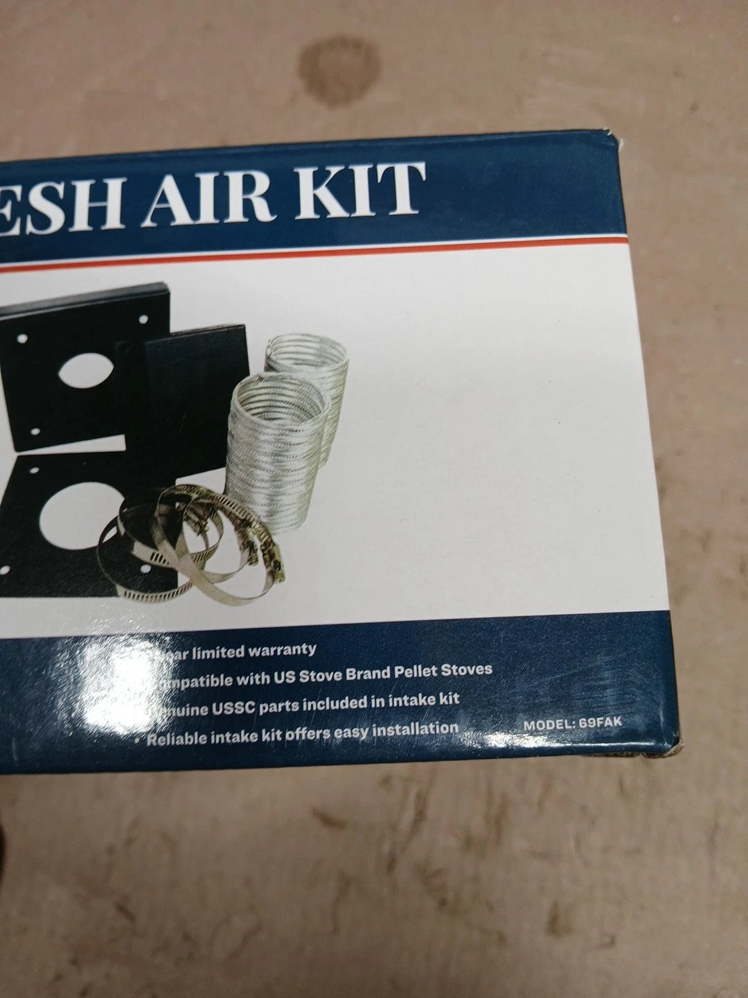 Us Stove 69Fak Fresh Air Intake Kit For Mobile Home Pellet Wood Stoves.