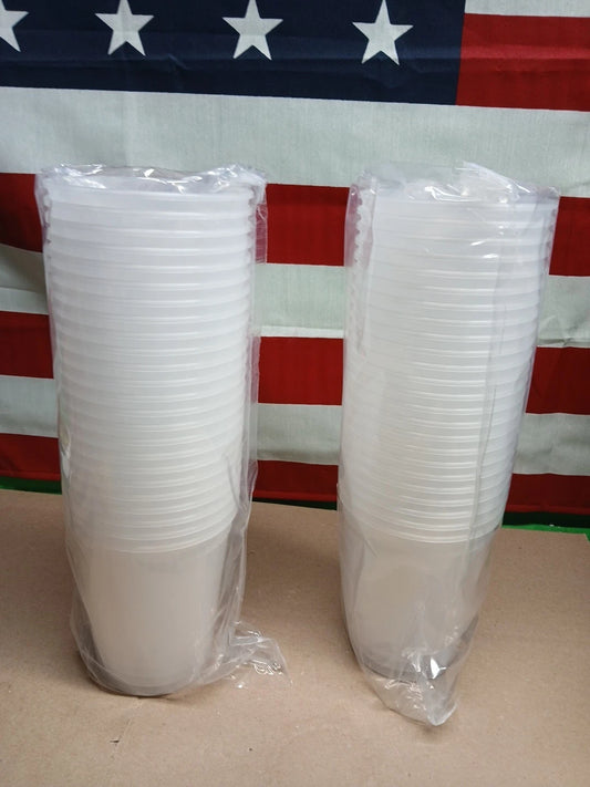(48-pack) Heavy Duty 32oz Deli Containers with Lids for Soup or Food OB