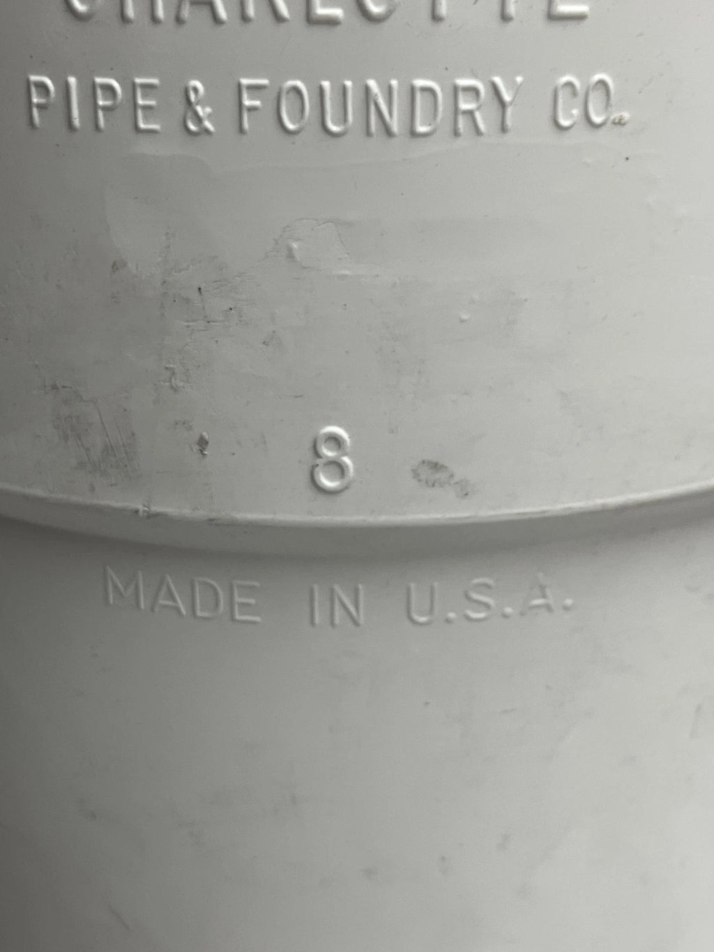 Charlotte Pipe PVC 00601 2800 8 in. x 8 in. x 4 in. PVC DWV Wye Reducing Fitting