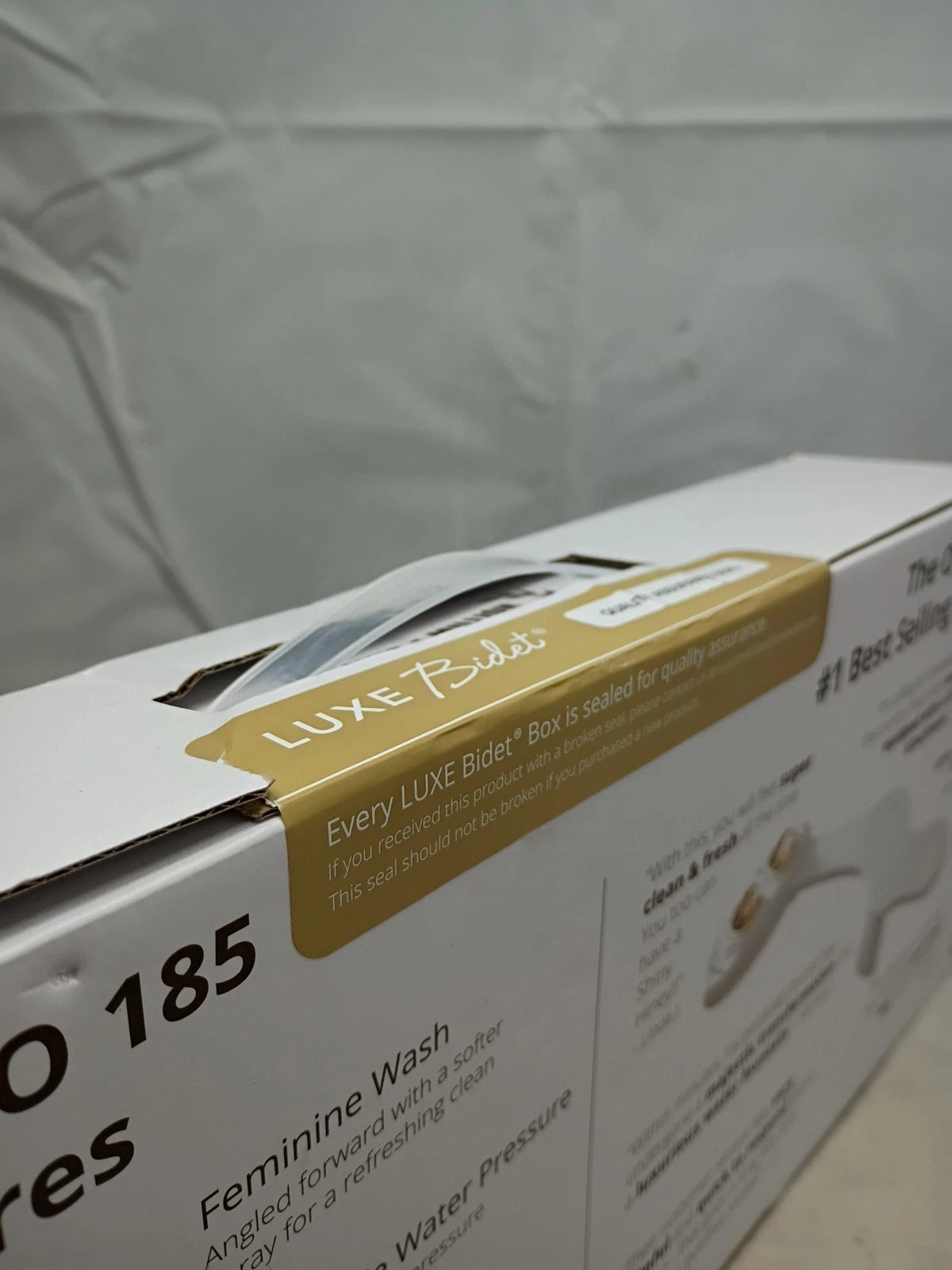 LUXE Bidet NEO 185 Gold Dual Nozzle Toilet Seat Attachment, New