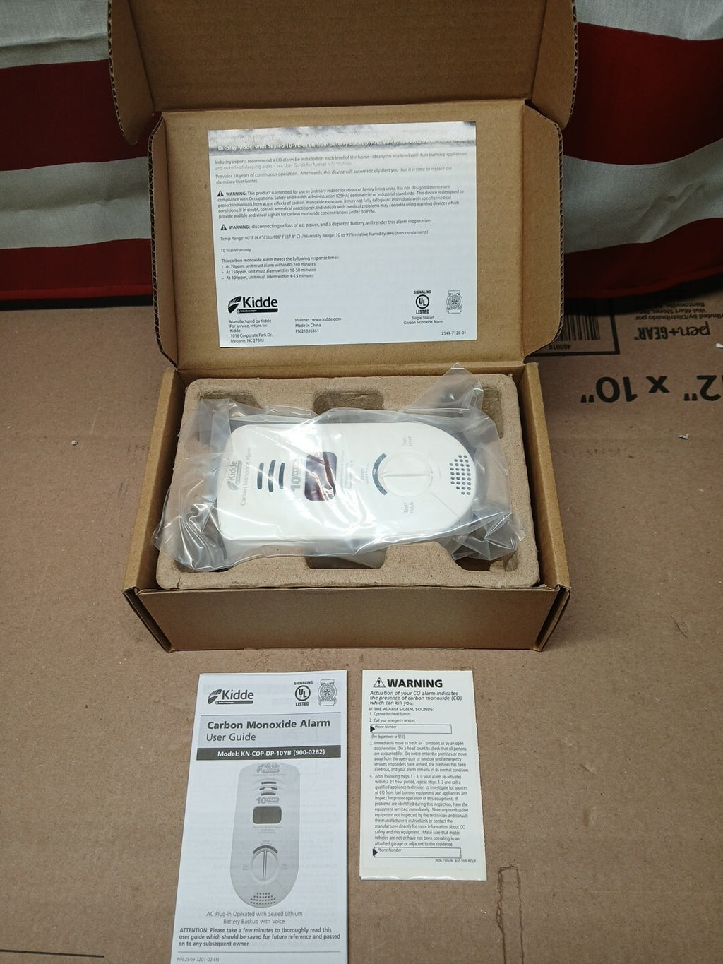 Kidde Bedroom Plug-In Carbon Monoxide Detector Alarm with Lithium Battery