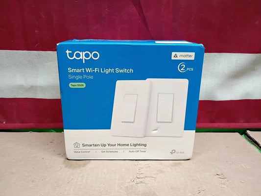 2 Pack- Tapo S505, Single Pole Smart Wi-Fi Light Switch, Voice Control, OB