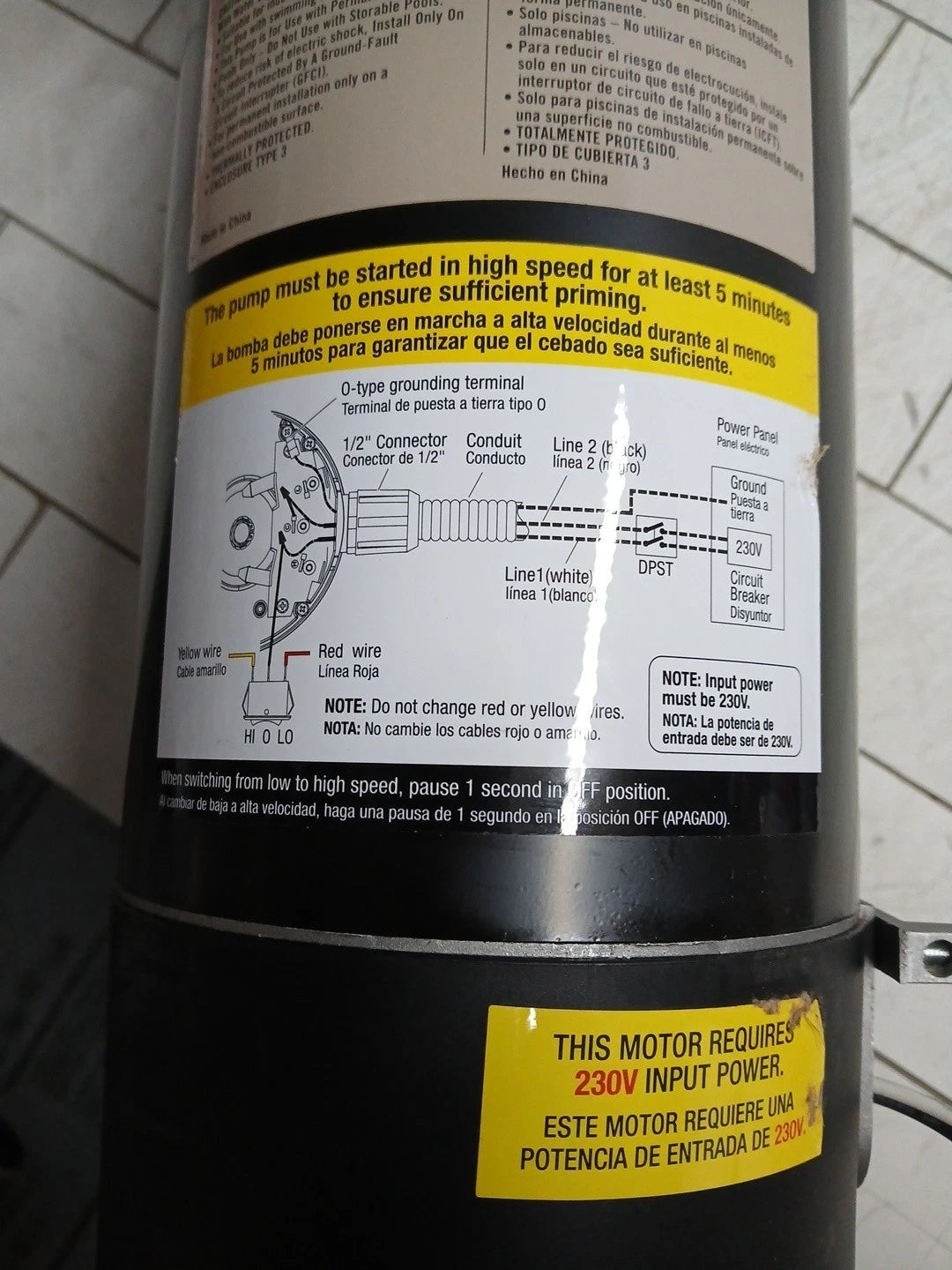 Everbilt 1.5 HP 2-Speed Pool Pump 230-Volt SPP15002-2SP NEW OPEN BOX