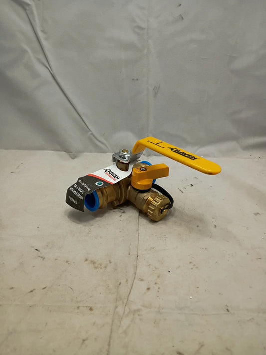 Midline Valve 928S223 High Flow Drain Ball Valve, 3 Way Adjustable Flow Path