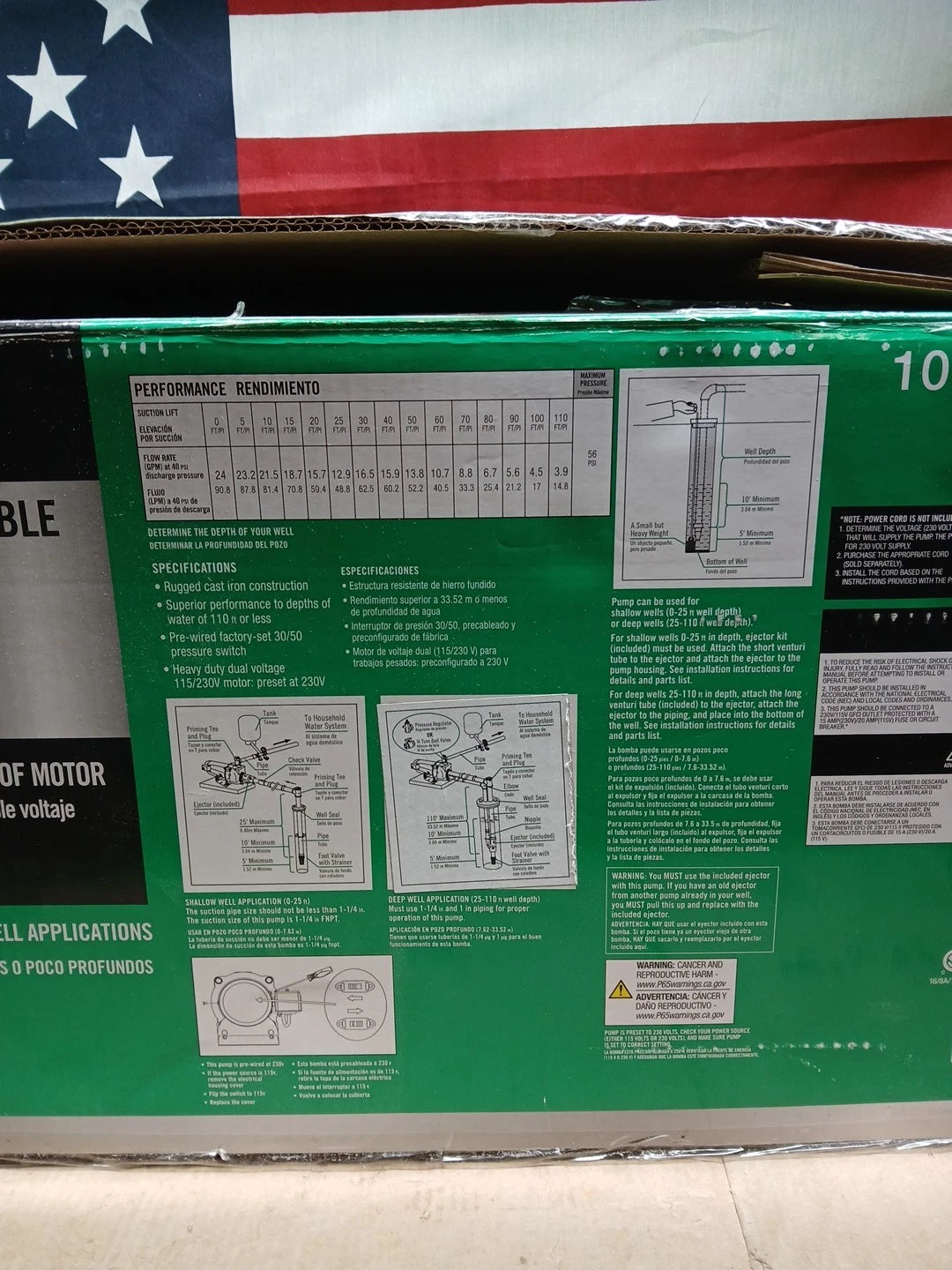 Everbilt 1 HP Professional Convertible Jet Pump. Read Description*PARTS ONLY*